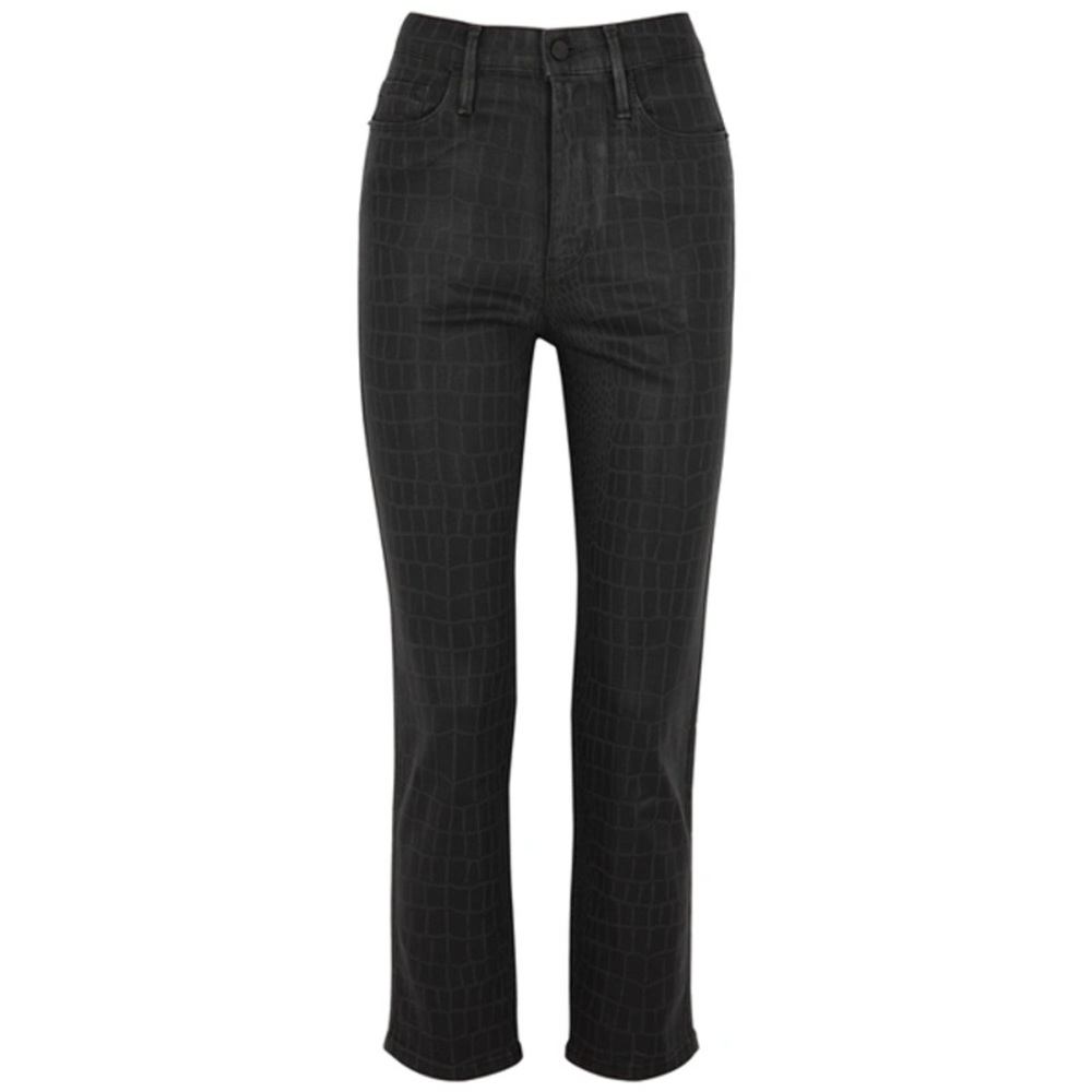 Frame Le Sylvie jeans Croc Embossed